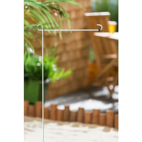 one piece garden flag stand