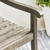 Solhome Stefanos Grey-washed Farmhouse Wood Patio Armchair - image 3 of 4