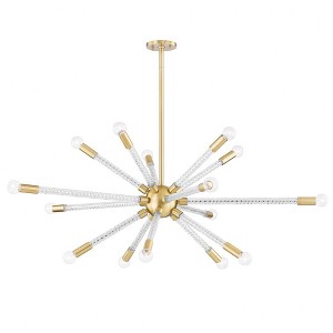 Mitzi Pippin 15 - Light Chandelier in  Aged Brass - 1 of 2