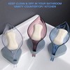 Chery Life Drain Soap Leaf-Shaped Dish, Bar Soap Holder Storage Rack, Drain Soap Box for Bathroom Kitchen Sink, Suction Cup Installation - 4 of 4