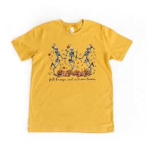 The Juniper Shop Fall Breeze Skeletons Kids Short Sleeve Tee - 1 of 2