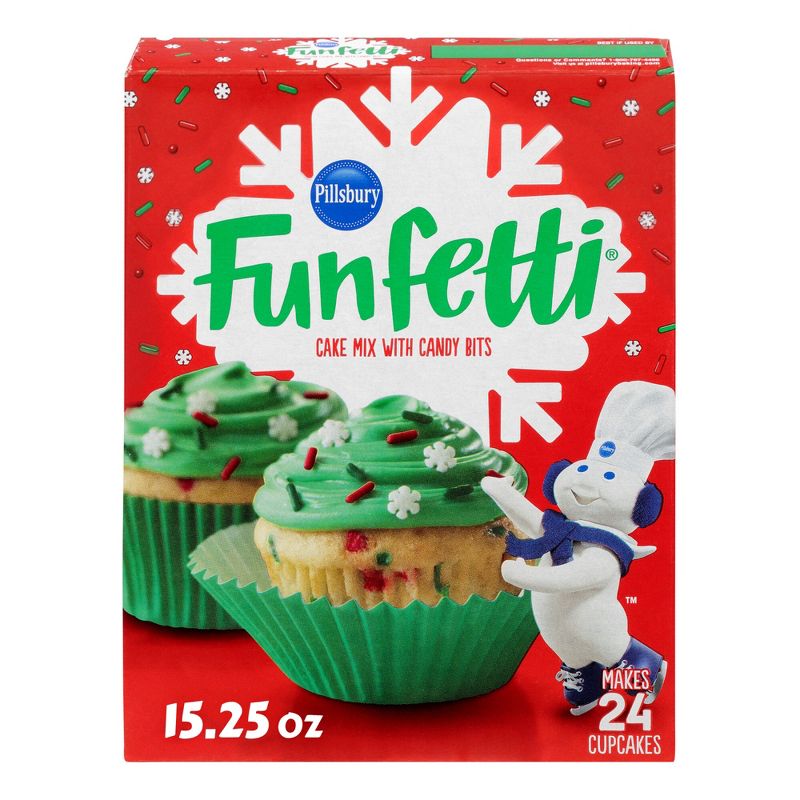 Pillsbury Funfetti Holiday Cake Mix with Candy Bits - 15.25oz, 1 of 6