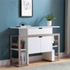 NicBex 47.25 Inch Sideboard Cabinet Modern Kitchen Buffet Storage Cabinet with Drawer and 4 Shelves,White - 2 of 4
