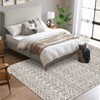 Washable Vintage Printed Rug Non Slip Low Pile Rug Soft Throw Floor Cover Foldable Indoor Carpet for Living Room Bedroom Playroom Nursery - 4 of 4