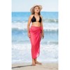LA LEELA Sarong Coverups for Women Chiffon Swim Cover Up Long Women's Beachwear Pool Beach Wraps Skirt Bikini Cover-ups - 2 of 4