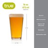 True Beer Pint Glasses, Bar Glasses, Soda Glasses Dishwasher Safe Glasses, 16 Oz Tumblers Drinking Glasses Set of 6 - 3 of 4