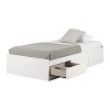 HomeStock Mates Bed with 3 Drawers Pure White Logik - 4 of 4
