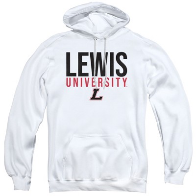 Lewis University Official Stacked Adult Pull-Over Hoodie