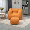 CAVINAS Bean Bag Chair for Adults and Kids, Durable Comfort Lounger High Back Bean Bag Chair Couch with Footstool, Indoor & Outdoor - 3 of 4