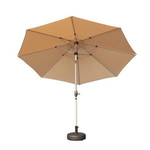 CLIHOME 9FT Outdoor Patio Umbrella with Push Button Tilt and Crank,UV Protection Waterproof Sun Umbrella(Base Not Included) - 1 of 4