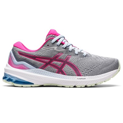 Asics Women's Gt-1000 11 Running Shoes, 7.5m, Piedmont Grey/pink Glo ...