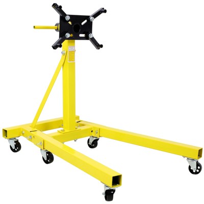 VisioGear Rotating Engine Stand, Engine Stand Rotating Stand with 2000-Lb Capacity, Engine Hoists & Stands, Yellow, 43"*28.7"*35.5"