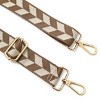 Wrapables Wide Adjustable Crossbody Handbag Strap, Women's Replacement Bag Strap for Purses, Beige & Khaki Checkers - 2 of 4