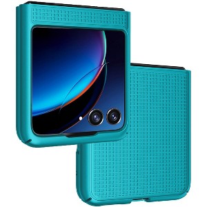 Nakedcellphone Slim Case for Motorola RAZR+ 2023 (RAZR PLUS) - Grid Texture - 1 of 4