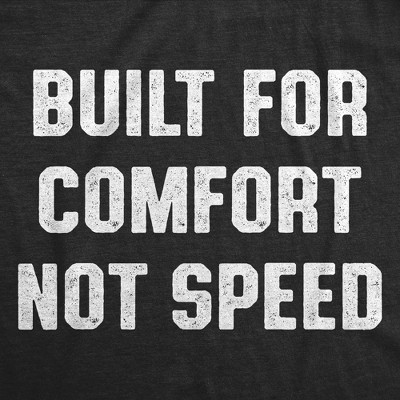 Мужские футболки Crazy Dog T-Shirts, Inc. Mens Funny T Shirts Built for Comfort Not Speed Sarcastic Graphic Novelty Tee for Men - Crazy Dog Men's T Shirt With Sarcastic Sayings Black S — фото 2