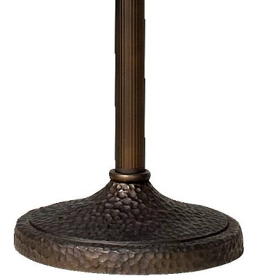 Roman Bronze 71.5" Torchiere Floor Lamp with Frosted Champagne Glass
