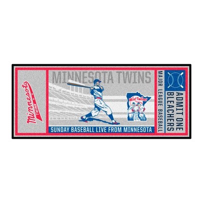 MLB Minnesota Twins 30"x72" Retro Ticket Runner Mat