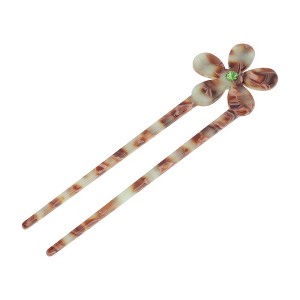Unique Bargains Women's Five-petal Flower Chignon Pin 1 Pc - 1 of 4