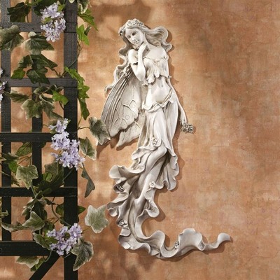 Design Toscano Brianna The Summer Breeze Fairy Wall Sculpture - Off-White