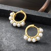 Pure Collection by Ross-Simons 3mm Cultured Pearl Huggie Hoop Earrings in 14kt Gold - 2 of 4