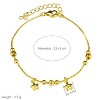 Gold - Toned Plastic Star - Decorated Modern Women's Bracelet - 4 of 4