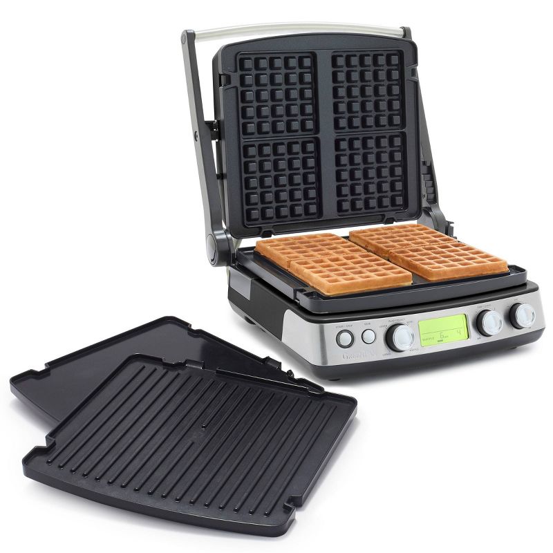 GreenPan Elite Ceramic Nonstick 7-in-1 Multi-Function Contact Grill & Griddle and Waffle Maker, 1 of 6