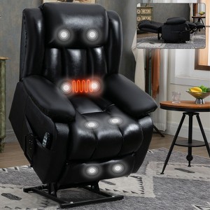 NicBex Recliner Chair Massage Chair with Heating Power Lift Chair Living Room Chairs Comfy Chair for Bedroom, Reading Room - 1 of 4