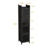 Grungis Tall Bathroom Storage Cabinet,Floor Cabinets with Storage Space for Bathroom - 3 of 4
