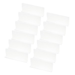 Unique Bargains Acrylic Smooth L-Shaped Bedroom Kitchen Office Shelf Divider - 1 of 4