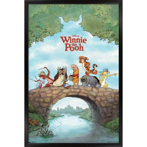 Trends International Disney Winnie The Pooh: Movie - One Sheet Framed Wall  Poster Prints Black Framed Version 22.375