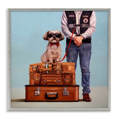 Stupell Industries Funny Service Human Dog, 17" x 17"