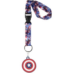 Marvel Captain America Wrist Strap Lanyard for Keys with Keychain - 1 of 4
