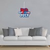 Big Dot of Happiness Firecracker 4th of July - Hanging Porch Red, White and Royal Blue Party Outdoor Decorations - Front Door Decor - 1 Piece Sign - 3 of 4