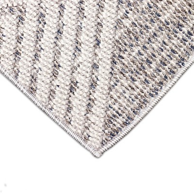 Modern Diamond Silver Handmade Flat Woven Rectangular Rug