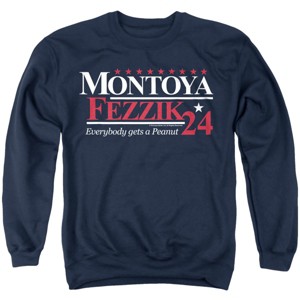 Princess Bride Montoya And Fezzik For President 24 Adult Crewneck Sweatshirt - 1 of 4