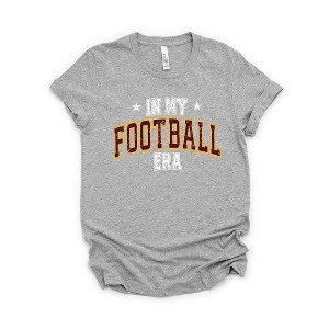 Simply Sage Market Women's  In My Football Era - Maroon Short Sleeve Graphic Tee - 1 of 4
