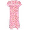 JEFFRICO Womens Nightgowns Short Sleeve Sleepwear Soft Pajama Dress Nightshirts - 3 of 4