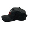 I Saw That You Nasty Hat Funny Sarcastic Xmas Party Santa Claus Graphic Novelty Cap - Crazy Dog Hat Black Standard - 3 of 4