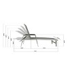 Outdoor Aluminum Chaise Lounge Chairs with Mesh Seats,Adjustable Poolside Lounger Set for Patio,Lightweight Sunbathing Chairs-Cuddlewood - 4 of 4