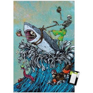 Trends International David Lozeau - Great White Wave Unframed Wall Poster Prints - 1 of 4
