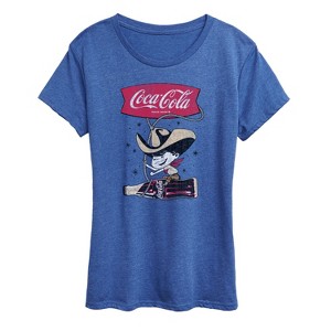 Women's - Coca-cola - Coca Cola Cowboy Short Sleeve Graphic T-Shirt - 1 of 4
