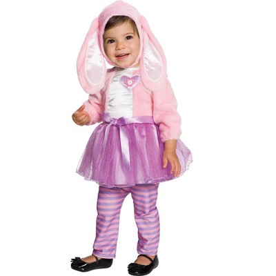 infant pink bunny costume