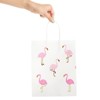 Sparkle and Bash 24-Pack Pink Flamingo Party Favors Bags, Paper Gift Bags with Handles 10 x 8 x 4 In - 3 of 4