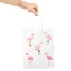 Sparkle and Bash 24-Pack Pink Flamingo Party Favors Bags, Paper Gift Bags with Handles 10 x 8 x 4 In - image 3 of 4