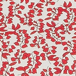 dark orange floral vines