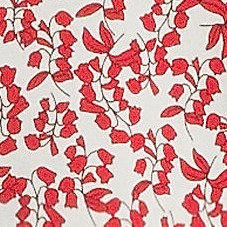 dark orange floral vines