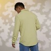 Campus Sutra Men Men's Lime Green  Stripe-Creased Shirt - 4 of 4