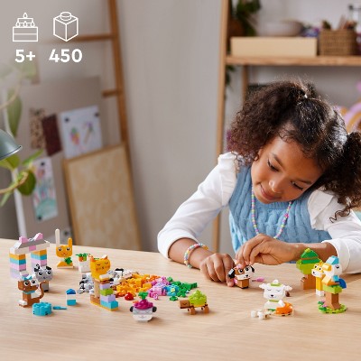Colorful Creative Pets Building Set for Kids, 450 Pieces