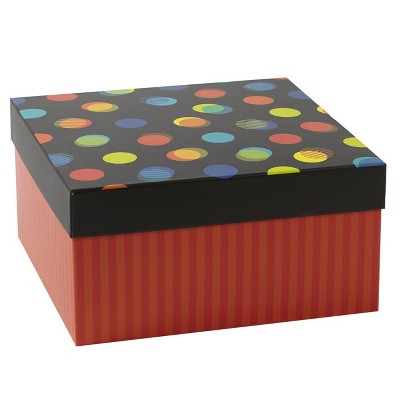 Dots Birthday Gift Box Red/Black - Spritz™