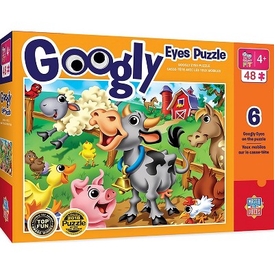 MasterPieces Inc Farm Animals 48 Piece Googly Eyes Jigsaw Puzzle